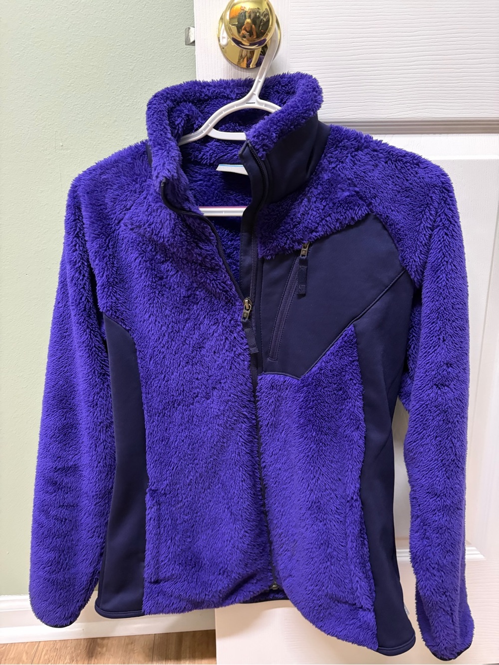 Columbia Purple Plush Full-Zip Teddy Jacket